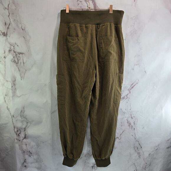 Maeve Pants Womens Small Olive Army Jogger High Rise Crop Cicerone Boho - Picture 6 of 12